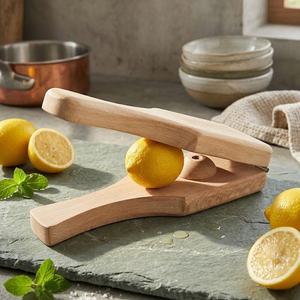 Wooden Citrus <b>Reamer</b> Bartender Useful Home Restaurant Kitchen Use Squeezer Shiny Polished Natural Craft Product - Product Image 1