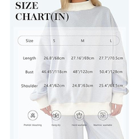 Maßgeschneiderte Damen Mock Neck Sweatshirts Baumwoll-Fleece Hoodie mit Druckdesign Streetwear Großhandelslieferant