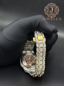 Reloj de Pulsera de Acero Inoxidable para Hombre, Estilo Hip Hop, con Moissanita, Joyería de Lujo, Suministro Directo de Fábrica, Disponible al Mejor Precio - Product Image 6