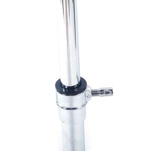 Supporto per Piatti Regolabile e Pieghevole in Argento con Braccio e Adattatore per Percussioni, Realizzato in Ferro Resistente - Product Image 5