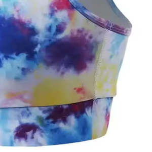 เสื้อชั้นในกีฬาสำหรับผู้หญิง คุณภาพสูง ระบายอากาศได้ดี เซ็กซี่ พิมพ์ลายแบบซับลิเมชั่น ขายส่ง เสื้อชั้นในกีฬาแบบซับลิเมชั่นระดับพรีเมียม - Product Image 4