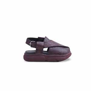 Boys Brown Peshawari Chappal KD4725 Outil de tournage de qualité supérieure pour le confort et le style - Product Image 4