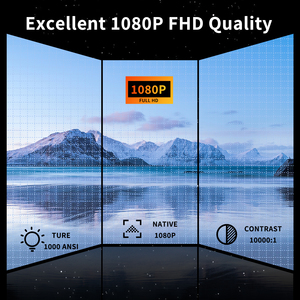 Full HD 1080P Smart <b>Projector</b> 800 ANSI Android 12 WiFi 6 BT4.2 Auto Focus ±30° Keystone <b>4K</b> Compatible 2+32GB Portable Home Theat - Product Image 5