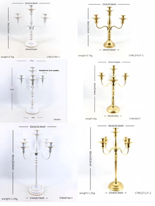 European Modern Multi-head Tabletop Candelabra Iron Valentine's Day Home Decorative Candle Holder for Wedding Banquet Decor - Product Image 6