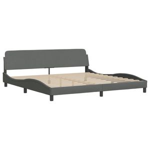 Base de Cama Gris Oscuro con Listones, Accesorio de Muebles Duradero y Elegante - Product Image 2