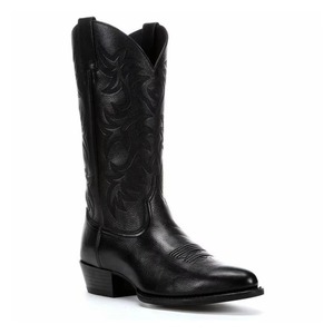Bottes de cowboy en cuir véritable pour homme, unisexes, de haute qualité, pour l'équitation, en cuir véritable, pour l'extérieur, différentes couleurs et tailles - Product Image 4