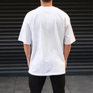 T-shirt personnalisé OEM noir à coupe ample avec poche poitrine à rabat, de haute qualité, vente en gros, uni - Product Image 3