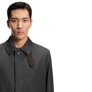 Abrigo Largo de Plumón Ecológico para Hombre con Logotipo Personalizado, Ligero, Transpirable, con Cierre de Botones, al por Mayor - Product Image 3