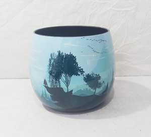 Jarrón de Metal Floral Redondo, Maceta Decorativa de Estilo Vintage, Centro de Mesa para el Hogar, Sala de Estar, Bodas, Decoración de Hotel - Product Image 3