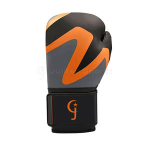 Gants de boxe d'entraînement en cuir de haute qualité, design de logo personnalisé, légers, écologiques, coupe-vent, anti-humidité, fermeture auto-agrippante - Product Image 5