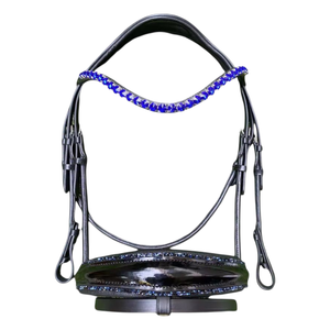 ADIBA OVERSEAS Brida de Cuero con Cristales de 10 mm, Narquera Acolchada Patentada, Equipo de Doma de Lujo, Logotipo Personalizado, Talla y Modelo - Product Image 2