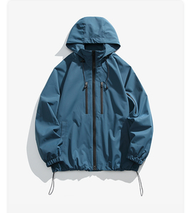Veste coupe-vent unisexe légère et respirante pour homme, idéale pour la randonnée, avec logo frontal, style streetwear et sport, imperméable - Product Image 5