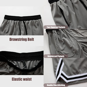 Pantalones Cortos Deportivos para Hombre, Personalizados con Logotipo, 100% Poliéster, Secado Rápido, Transpirables, para Correr, Modelo 2026 - Product Image 3