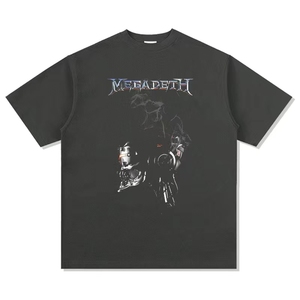 T-shirt Homme Oversize en Coton 100% de Qualité Luxe avec Logo Personnalisé, Imprimé, Col Étendu et Épaules Tombantes - Product Image 3