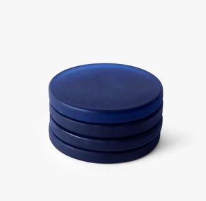 Juego de Posavasos Redondos Modernos de Resina Azul, Antideslizantes, de 300 mm de Diámetro - Product Image 2