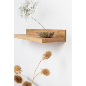 Étagère minimaliste à un seul niveau en bois de chêne avec supports cachés pour salon - Vente en gros B2B - Product Image 4
