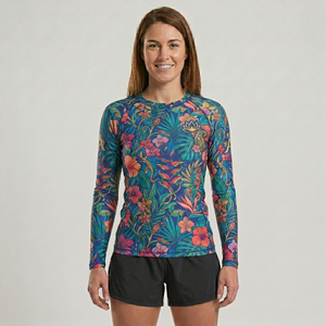 Nouvelle conception, haute qualité, légers et confortables, rashguards pour femmes pour la remise en forme et l'entraînement en toutes saisons, couleur personnalisée. - Product Image 6