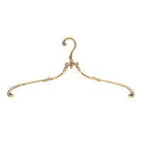 Percha de Metal con Acabado Dorado y Diseño Hecho a Mano, Perfecta para Organizar Ropa en el Hogar o en Espacios de Oficina