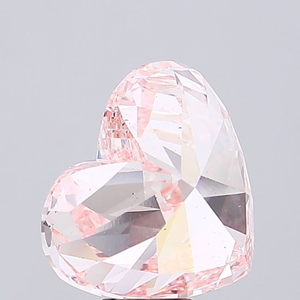 Diamant de laboratoire de qualité supérieure, rose intense fantaisie, forme cœur, pureté SI1, certifié IGI, diamant CVD non monté, 1 carat, taille excellente - Product Image 4