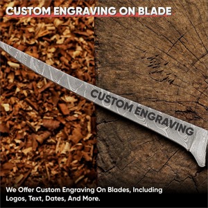 UMAR FAROOQ Custom Handmade Eco-Friendly Dishwasher <b>Safe</b> Ambidextrous Modern Forged 2.0mm Thickness Fillet <b>Knife</b> 8-9.9in - Product Image 6