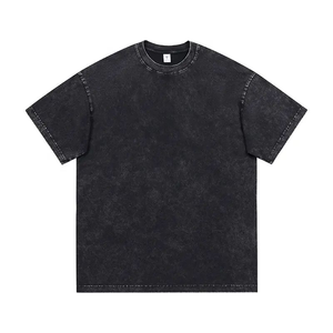 T-shirt en coton vert surdimensionné pour homme, style décontracté à manches courtes, tricoté uni, idéal pour l'été - Product Image 3