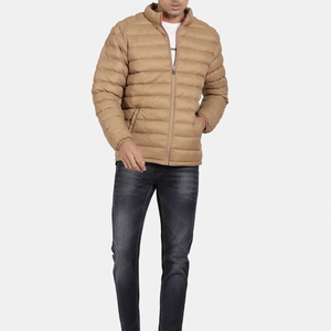 New Stitched <b>Men</b> Winter Puffer <b>Jacket</b> Custom Made Anti Wrinkle Waterproof Breathable High Quality Front Logo Option Wholesale - Product Image 3