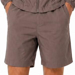 Ensemble veste coupe-vent à capuche et short pour hommes, veste légère à capuche, manches longues, taille élastique, poches latérales - Product Image 6