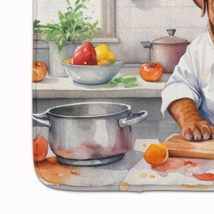 Dogue de Bordeaux Chef Tapis de cuisine en mousse à mémoire de forme lavable en machine Tapis de bain anti-fatigue Coussin Tapis de cuisine confortable - Product Image 4