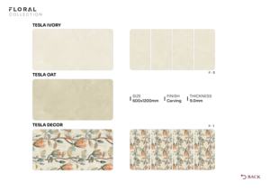 Carreaux de porcelaine texturés innovants 60x120cm 600x1200mm 24x48 Design moderne en relief pour applications architecturales - Product Image 5