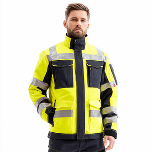 Safety <b>Work</b> <b>Jacket</b> High Visibility Reflective <b>Jacket</b> Men Hi Vis Workwear Safety <b>Jacket</b> <b>Construction</b> Tops Men's - Product Image 3