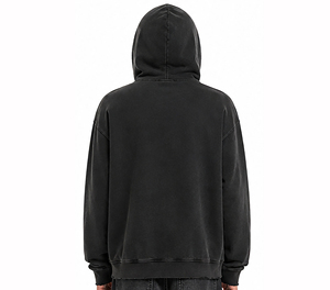 เสื้อฮู้ดดีไซน์เนอร์สีดำสุดหรูสำหรับผู้ชาย ทรงโอเวอร์ไซส์ ผ้าคอตตอนหนานุ่ม แฟชั่นสตรีทแวร์ฤดูหนาว เสื้อกันหนาวอุ่นสบาย - Product Image 4