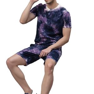 Nuevo conjunto de traje de jogging de dos piezas de verano para hombres con tela transpirable cómoda camisa de manga corta y pantalones cortos para ropa informal - Product Image 1