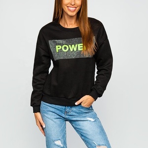 Sudadera con estampado personalizado para mujer, Jersey informal, ajustado, tops bonitos estampados, jersey de otoño para mujer, suministro al por mayor, sudadera - Product Image 4