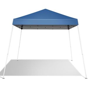 Tenda Pop-up Portatile 2,4 x 2,4m Blu per Uso Domestico, Design Pieghevole Impermeabile - Product Image 4
