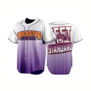 Maillot de baseball personnalisé rose-bleu clair, authentique, noir et blanc à rayures fines, vente chaude, maillot de baseball imprimé en gros - Product Image 2