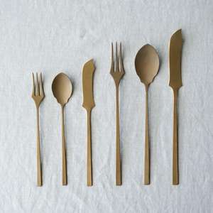 Juego de Cubiertos Antiguos de 6 Piezas, Decoración para Bodas, Accesorios de Comedor, Juego de Cubiertos de Lujo Dorados, Aptos para Contacto con Alimentos, Alta Calidad - Product Image 5