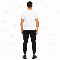 Haute qualité 200gsm 100% coton essentiel blanc col rond à manches courtes t-shirts pour hommes usine sonnerie Logo personnalisé hommes t-shirt
