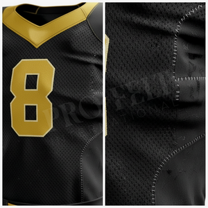 Solid Plain Color Breathable Quick Dry American Football Uniform <b>Set</b> Breathable Impact Protection Training Team Sports Jersey - Product Image 4