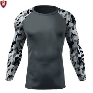 Unisex <b>Long</b> <b>Sleeve</b> <b>Compression</b> <b>Shirt</b> Crew Neck Sublimation Printed Quick Dry Breathable Full <b>Sleeve</b> Sports Body - Product Image 1