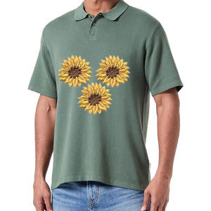 Camiseta Polo de Alta Costura con Bordado Personalizado para Hombre, Camiseta Polo de Algodón de Lujo, Camiseta Polo Bordada Informal a la Moda para Hombre - Product Image 1