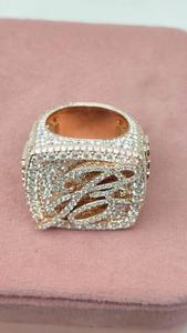 Elegante Anillo de Plata de Ley con Moissanita de Corte Brillante y Engaste de Bisel, Estilo Hip Hop, Joyería Fina de Lujo para Promesa Nupcial, Regalo para Mujeres y Hombres - Product Image 6