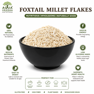 AQUA VRIKSHA Flocons de millet queue de renard de qualité supérieure |   Flocons de millet naturel pour petit-déjeuner |   Alimentation saine au millet - Product Image 2