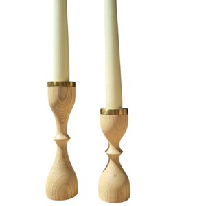 Support à bougies en bois de qualité supérieure, design moderne, fait main, forme personnalisée, best-seller, décoration de mariage et de maison, par MULTI CRAFT - Product Image 4