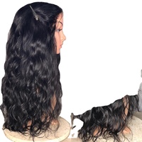 Meilleure Qualité Vente en Gros Cheveux Indiens Vierges Non Transformés Ondulés Naturels Doux Bundles de Tissage avec Fermeture Frontale Écologiques