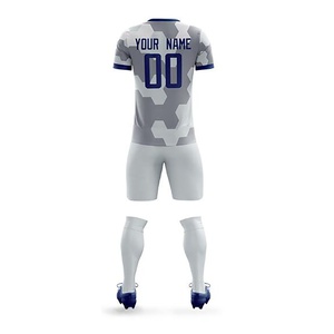Adults 100% Polyester <b>White</b> Custom Football Jersey Soccer Uniform Wholesale Men Football Uniform Kit Soccer Jersey - Product Image 2