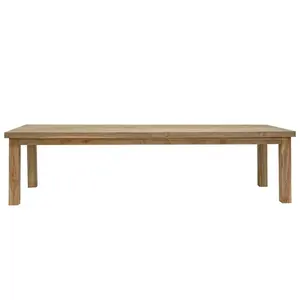 Table à manger carrée moderne de luxe avec structure en teck massif, assemblée, écologique et durable, fabriquée à la main, pour une utilisation en intérieur/extérieur - Product Image 2