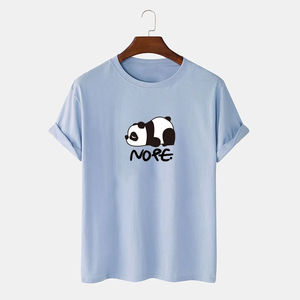 เสื้อยืดคอวีทรงปกติ ผ้าคอตตอนถักเนื้อหนา 100% พิมพ์ลายเรียบ สไตล์วินเทจ สำหรับผู้ชาย แต่งขอบตัดสี - Product Image 2