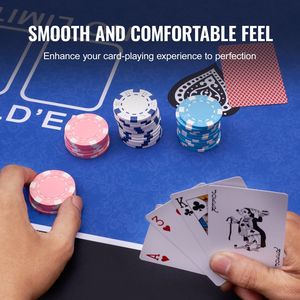 Blu 70X35 pollici pieghevole Poker Top da tavolo 6-8 giocatori con borsa gioco di carte - Product Image 6