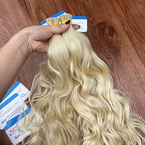 Extensiones de Cabello Natural Ondulado con Punta I, Color Rubio, 100% Cabello Humano Vietnamita, Proveedor de Confianza - Product Image 1
