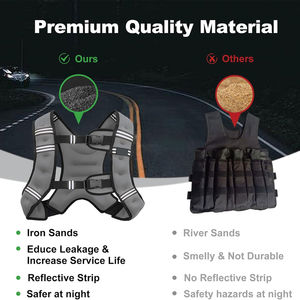 Chaleco con Peso para Entrenamiento en Gimnasio, Ajustable, Distribución de Carga Estable, Construcción Duradera, Opciones de Logotipo Personalizado para Entrenamientos - Product Image 5